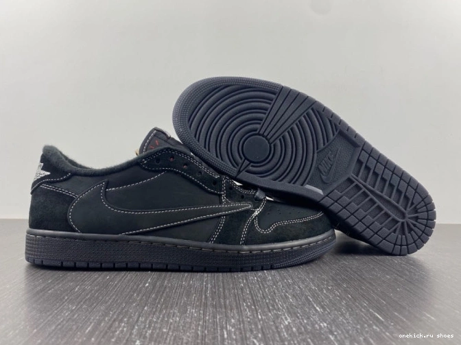 Rep Air Low 1 Air Travis Jordan Black Scott Retro DM7866-001 Jordan Phantom